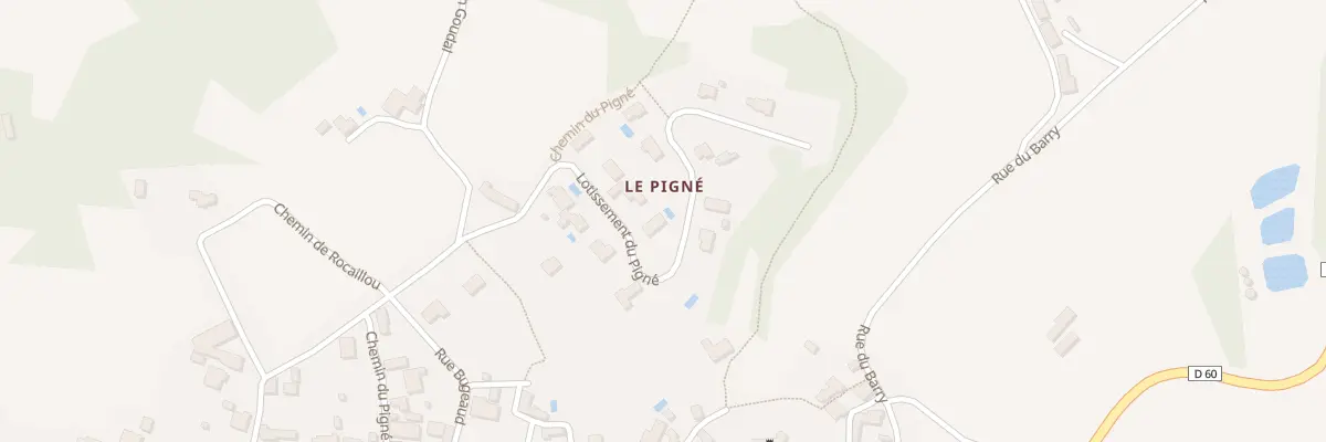 Plan du 7 Imp du Lotissement Le Pigne à Salignac-Eyvigues