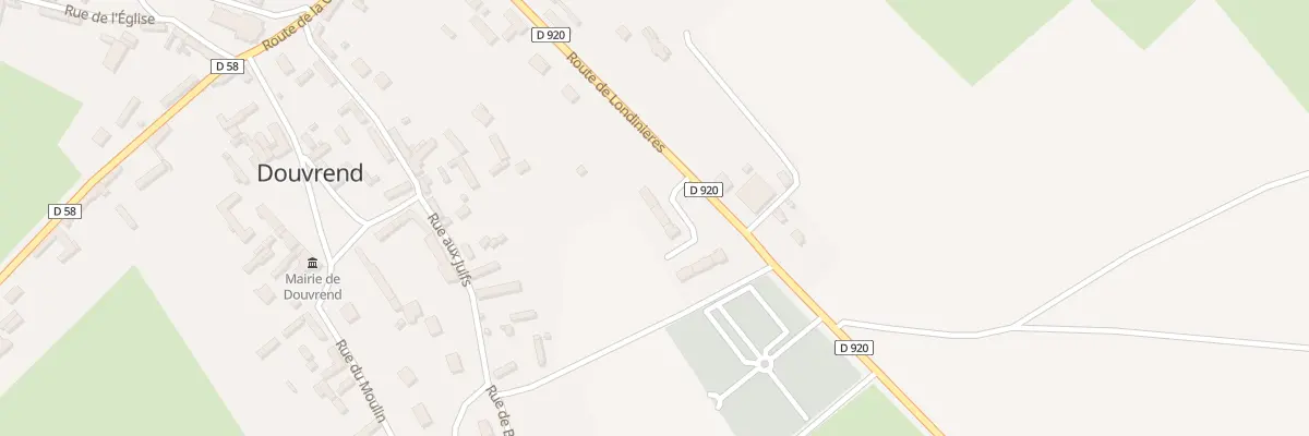 Plan du 1 Rte de Londinieres à Douvrend