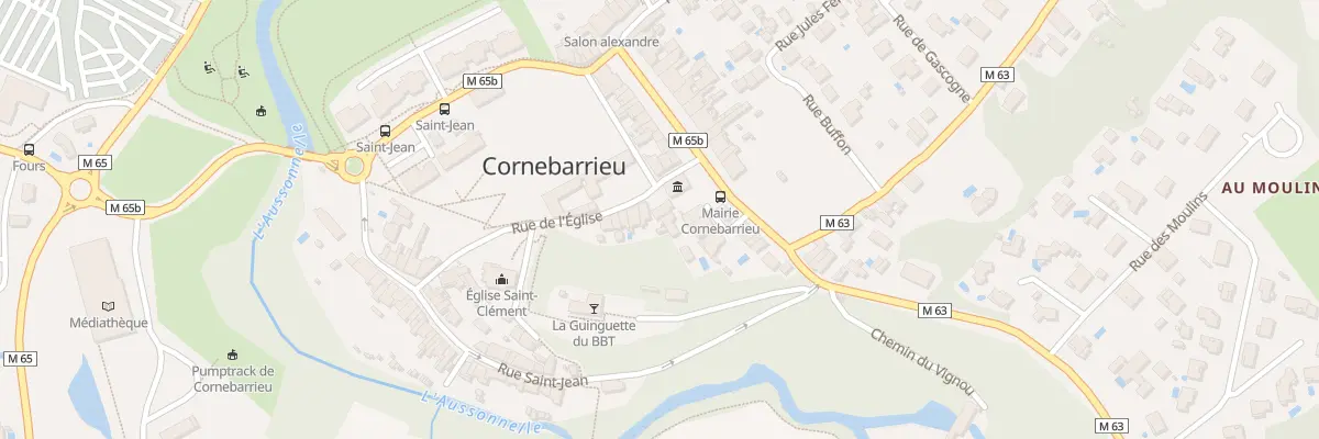 Plan du 1 Rue de l’Église à Cornebarrieu