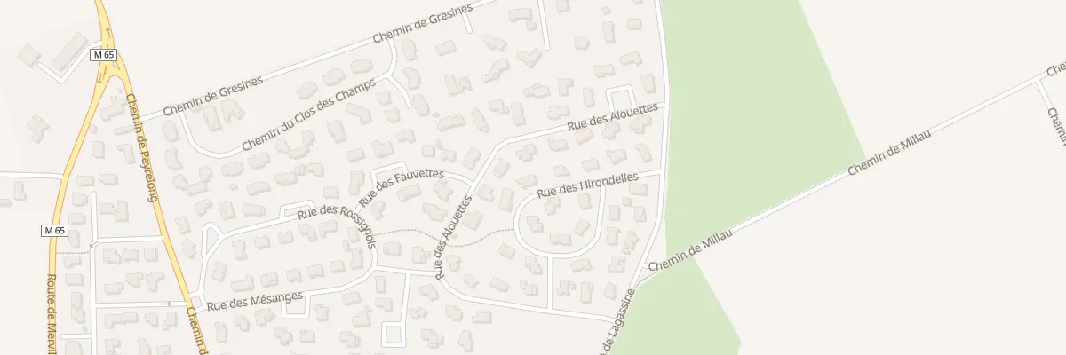 Plan du 9 Rue des Hirondelles à Aussonne