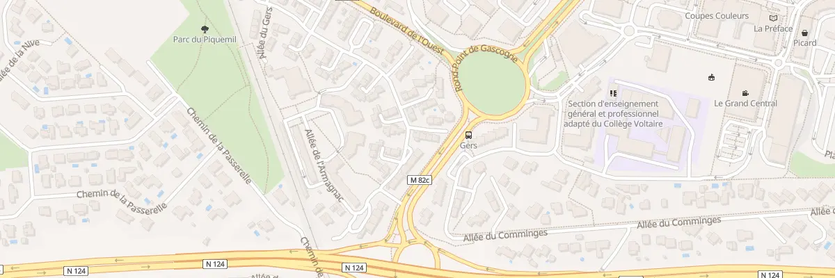 Plan du 107 All du Gers à Colomiers