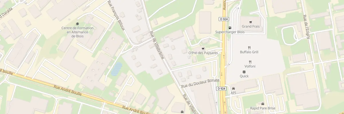 Plan du 25 Rue de Villebrême à Blois