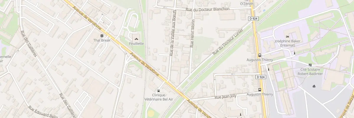 Plan du 5 Rue Vallee aux Boeufs à Blois