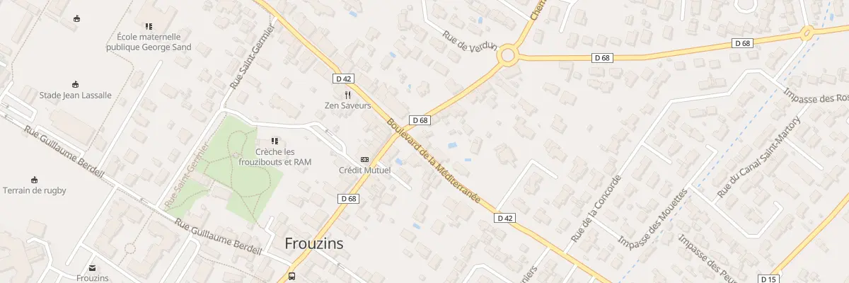 Plan du 58 Bd de la Méditerranee à Frouzins