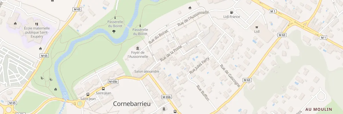 Plan du 10 Rue de la Poste à Cornebarrieu