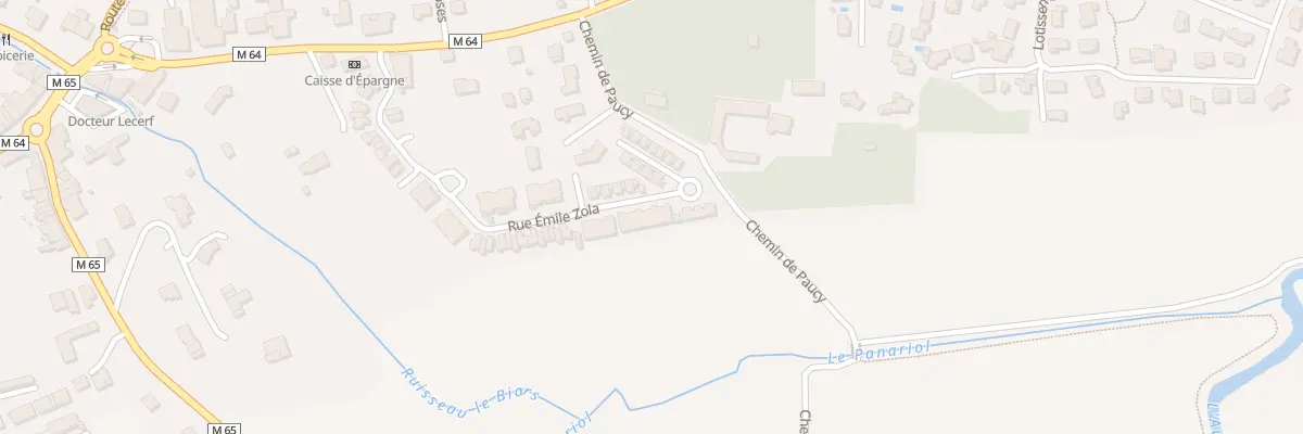 Plan du 64 Rue Emile Zola à Aussonne