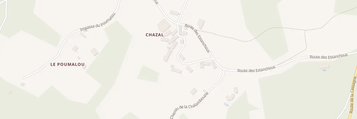 Plan du 155 Chazal à La Dornac