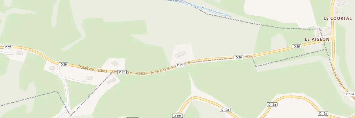 Plan du 29 Couaire à Méras