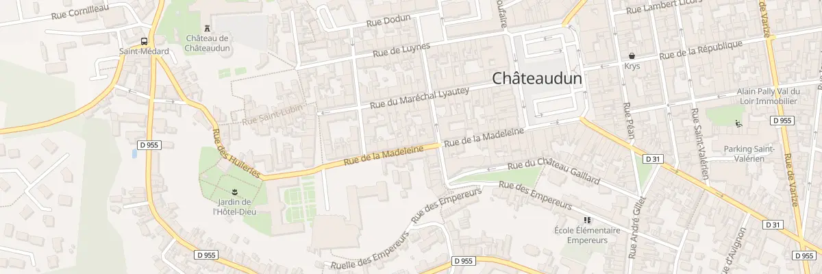 Plan du 17 Rue de la Madeleine à Châteaudun