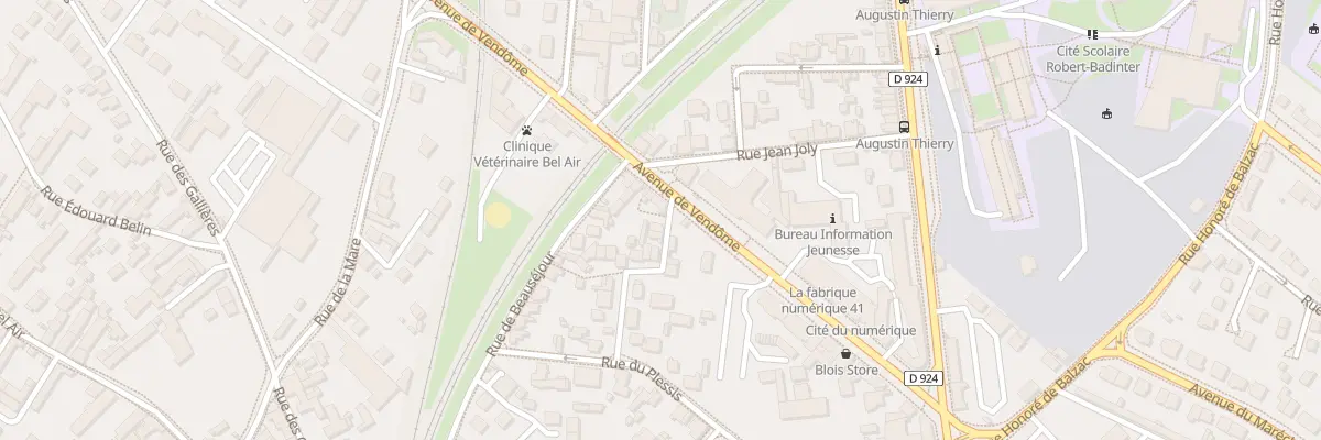Plan du 26B Av de Vendome à Blois
