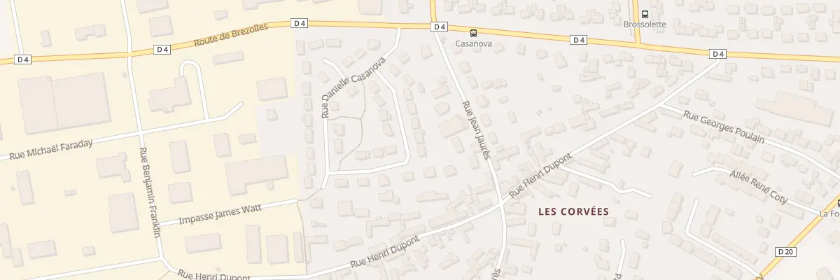 Plan du 11 Rue Rosa Luxemburg à Vernouillet