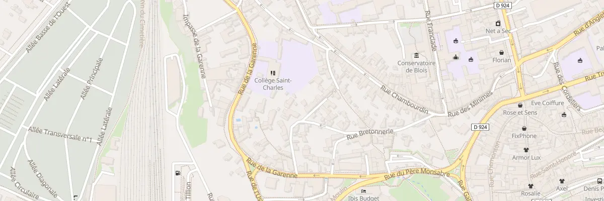 Plan du 30 Rue Sainte- Catherine à Blois