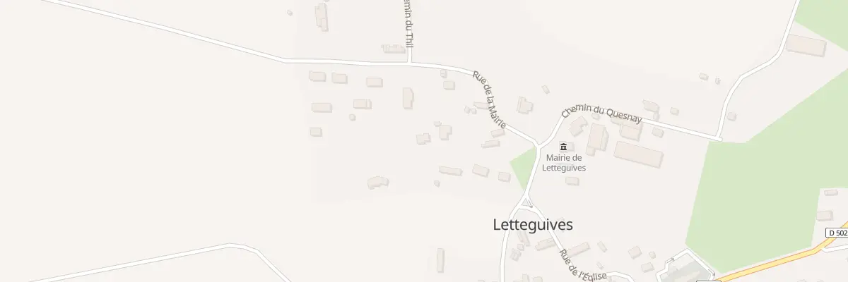 Plan du 5003F Rue de la Mairie à Letteguives