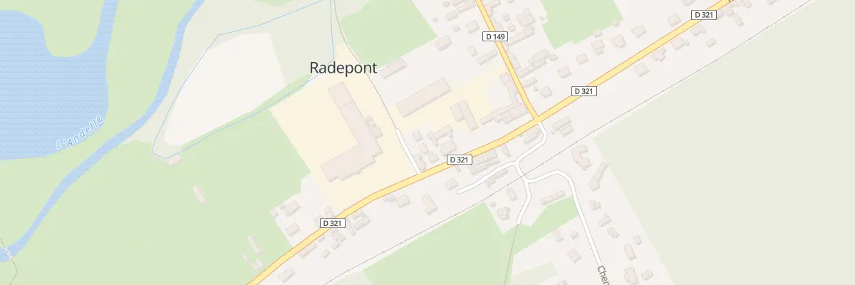 Plan du 1868 Rue de la Republique à Radepont