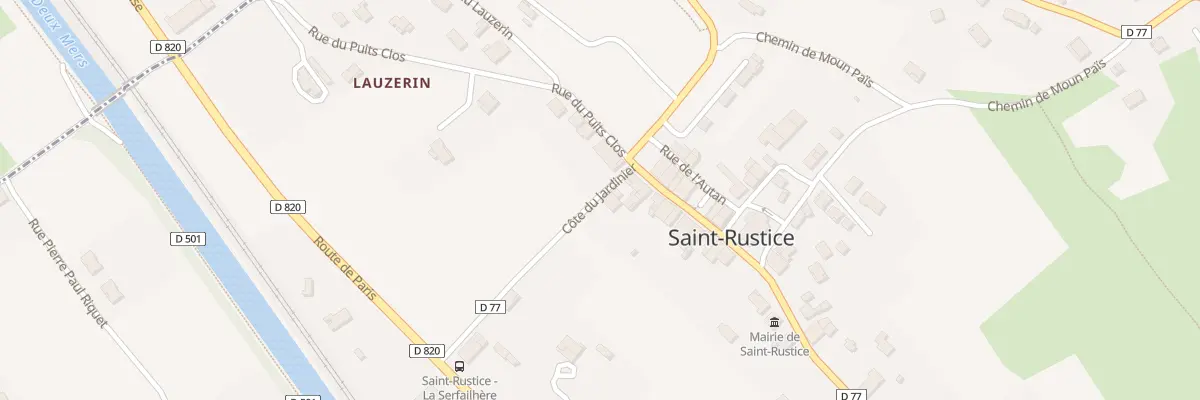 Plan du 1B Côte du Jardinier à Saint-Rustice