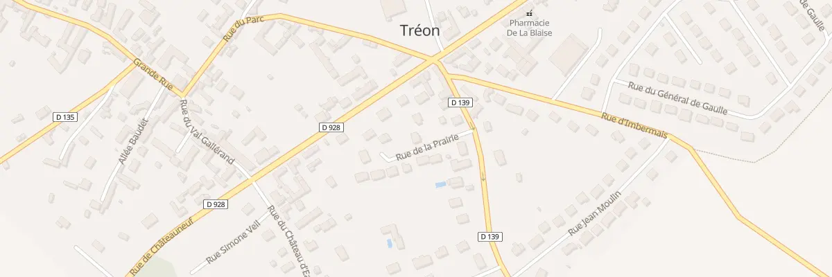 Plan du 8 Rue de la Prairie à Tréon