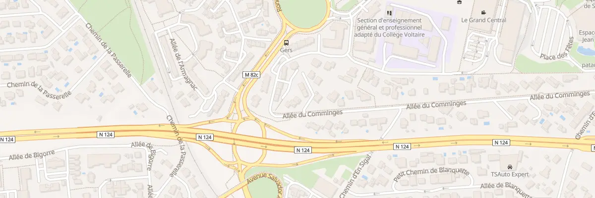 Plan du 1 Che du Castérou à Colomiers