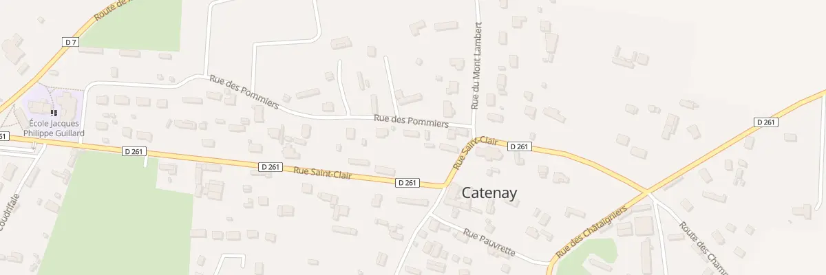 Plan du 73 Rue des Pommiers à Catenay