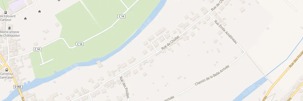 Plan du 1 All du Lavoir de Chollet à Châteaudun