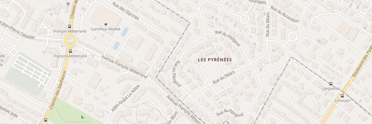 Plan du 21 Rue du Périgord à Villeneuve-Tolosane
