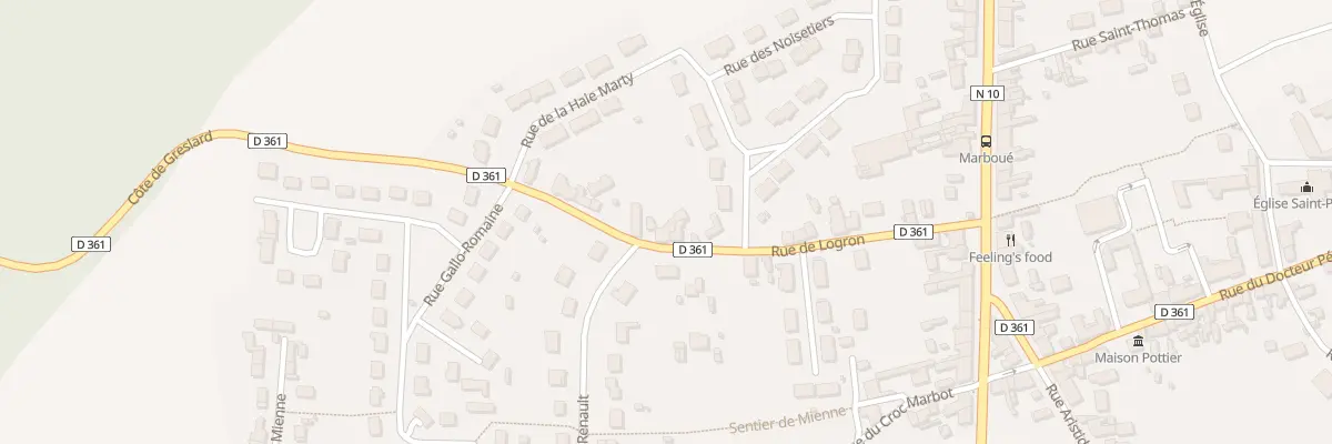 Plan du 26 Rue de Logron à Marboué