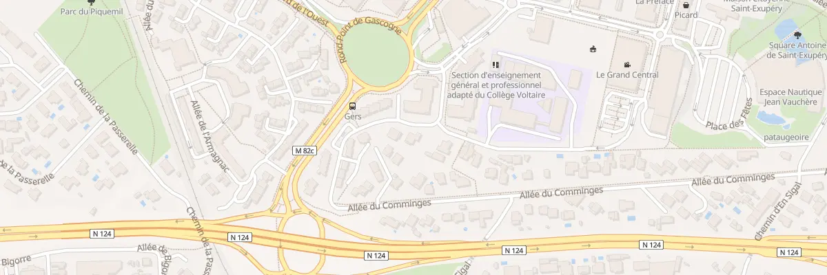 Plan du 78 All du Comminges à Colomiers