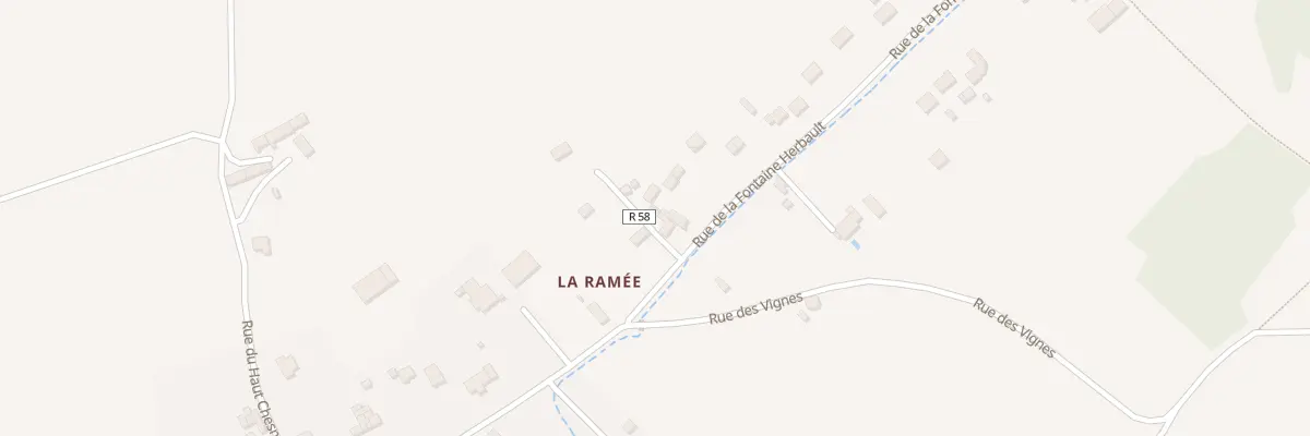 Plan du 8 Rue de la Fontaine Herbault à Thésée