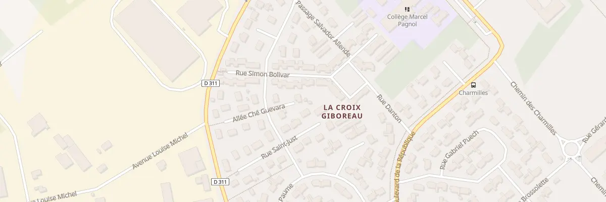 Plan du 4 Rue Salvador Allende à Vernouillet