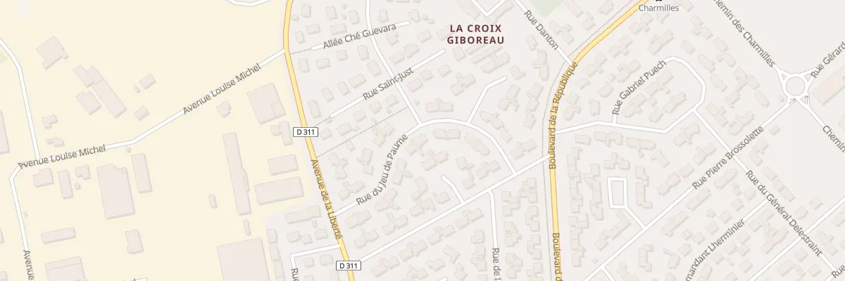 Plan du 16 Rue du Jeu de Paume à Vernouillet