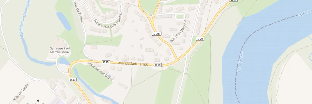 Plan du 23 Av Sadi Carnot au Palais-sur-Vienne