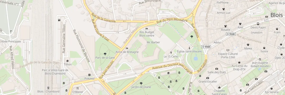 Plan du 5 Av du Doc Jean Laigret à Blois