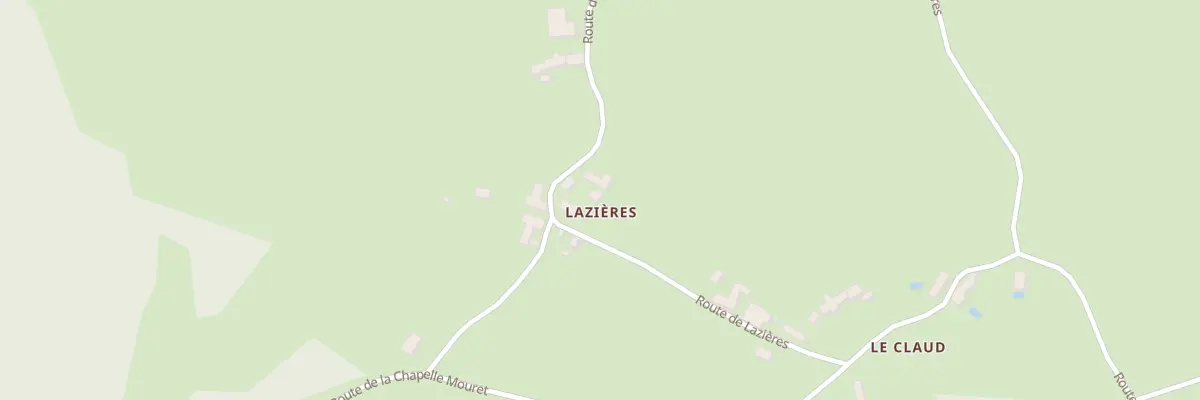 Plan du 244 Rte de Lazières à La Dornac