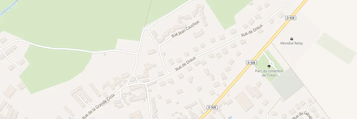 Plan du 3B Rue de Dreux à Tréon