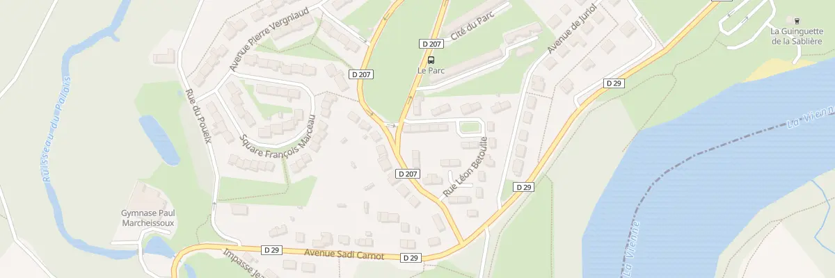 Plan du 17 Rue Léon Betoulle au Palais-sur-Vienne