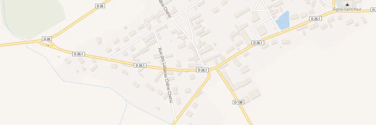 Plan du 22 Rue de la Mairie Chêne Chenu à Tremblay-les-Villages
