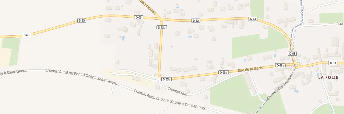 Plan du 3 Rue de la Gare à Palluau-sur-Indre
