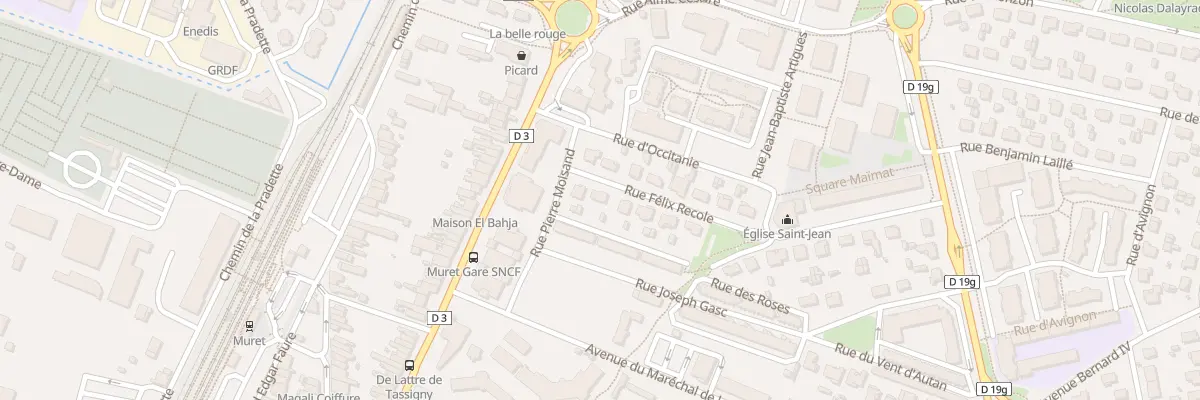 Plan du 4 Rue Félix Récole à Muret