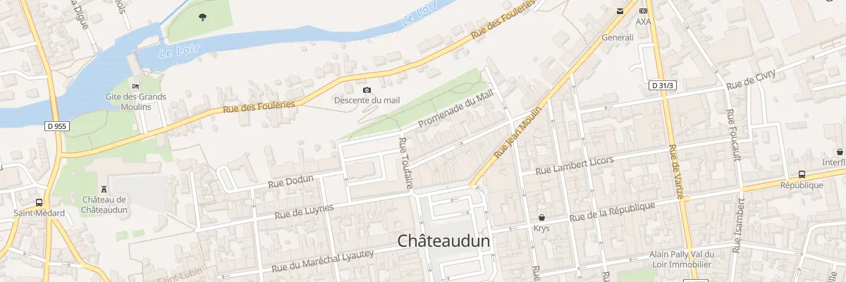 Plan du 2 Rue Louis Baudet à Châteaudun