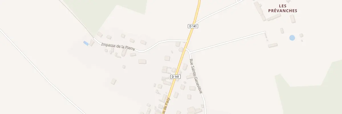 Plan du 23 Rue de Pacy à Boisset-les-Prévanches