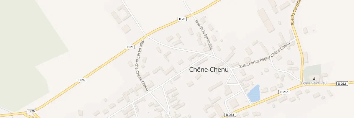 Plan du 4 Rue du Paradis Chêne Chenu à Tremblay-les-Villages