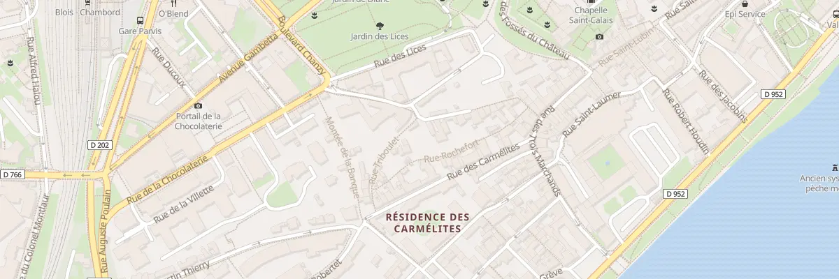 Plan du 22 Mte Deg Saint Nicolas à Blois