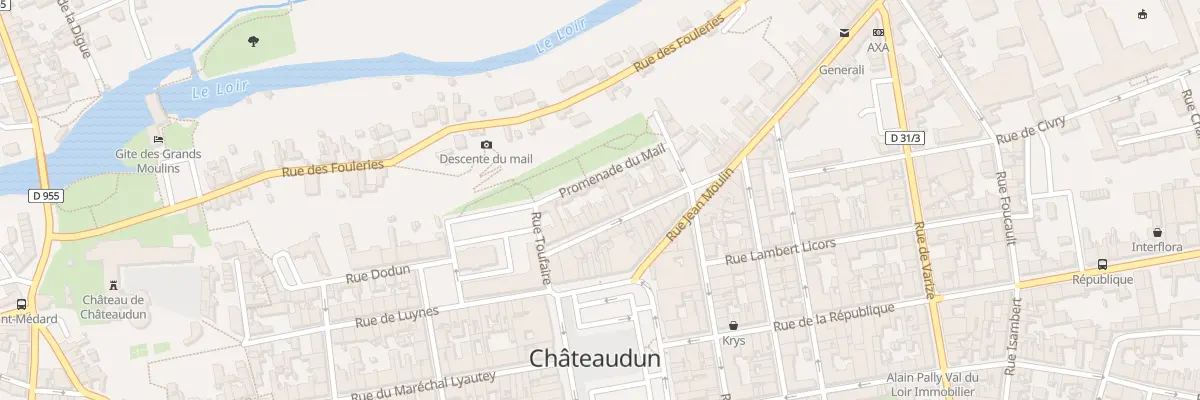 Plan du 12 Rue Louis Baudet à Châteaudun