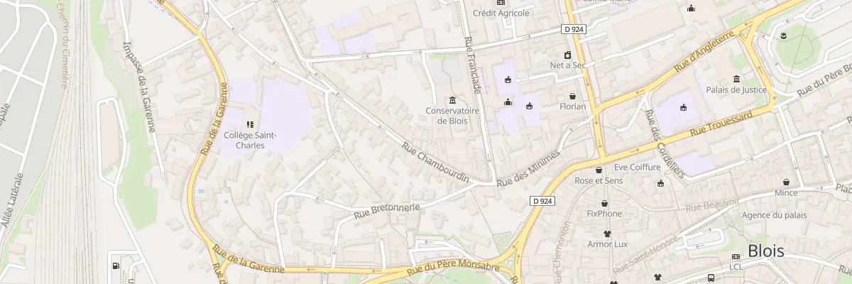 Plan du 17 Rue Chambourdin à Blois