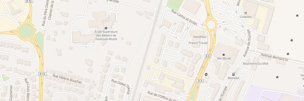 Plan du 2 Rue des Anciens Silos à Muret