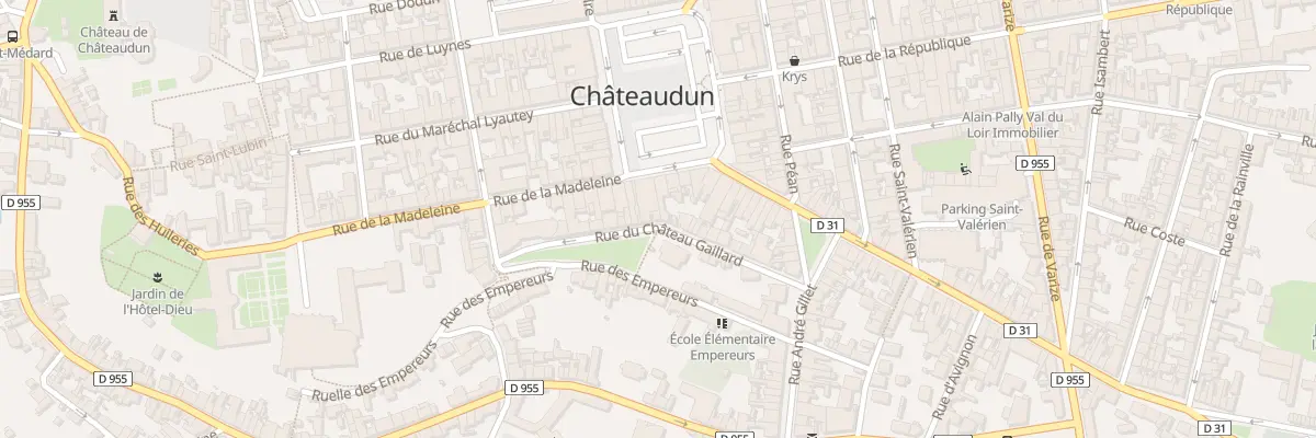 Plan du 29 Rue du Chateau Gaillard à Châteaudun