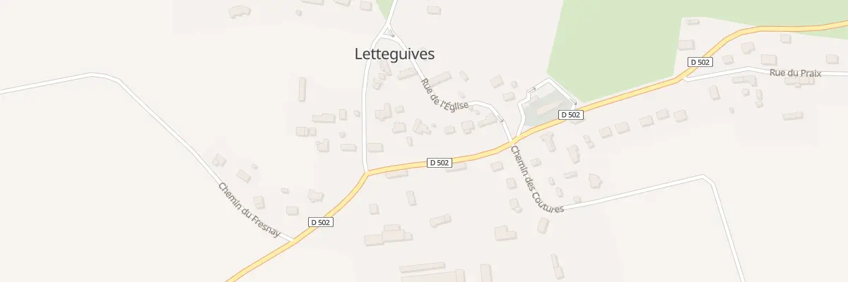 Plan du 94 Rue de l’Eglise à Letteguives