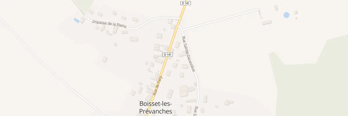 Plan du 12 Rue de Pacy à Boisset-les-Prévanches