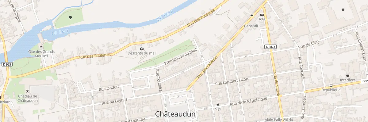 Plan du 18 Rue Louis Baudet à Châteaudun