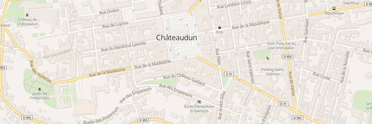 Plan du 16 Pl du Dix Huit Octobre à Châteaudun