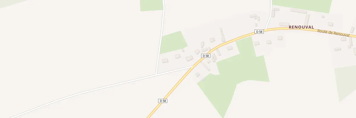 Plan du 2 Rte de Renouval à Douvrend
